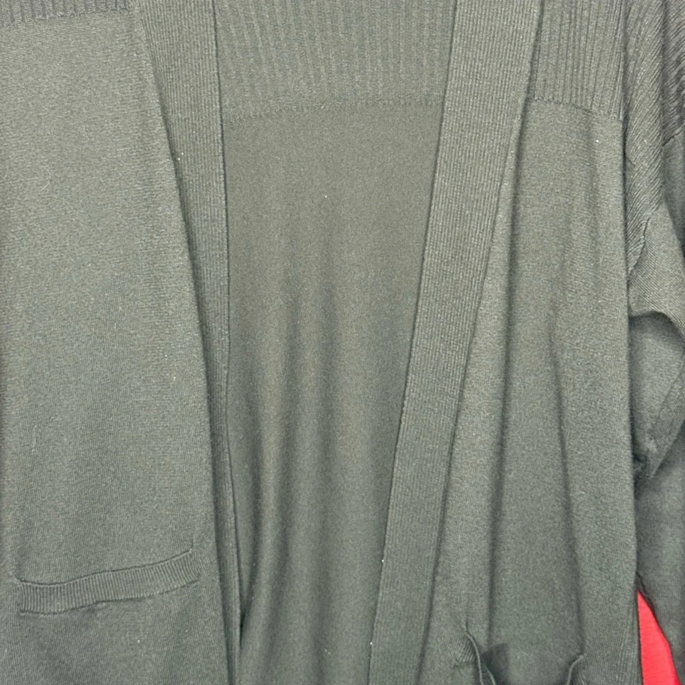 Time and Tru Black Open Front Cardigan – Size M - Picture 4 of 6